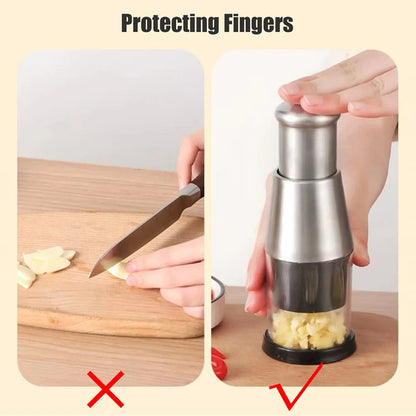 Garlic Crusher Onion Chopper Multipele Vegetables Chopper Manual Garlic Press Machine Garlic Squeezer Kitchen Gadget